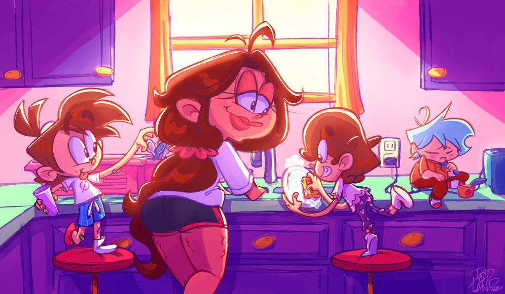 Fully shaded illustration example ft. fanart